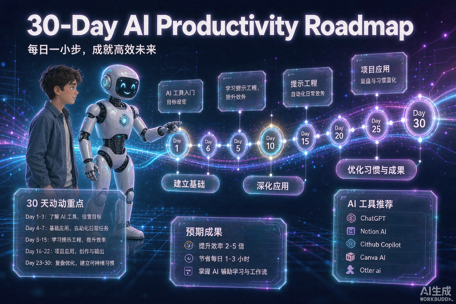 2026 普通人 AI 提效 30 天路线图